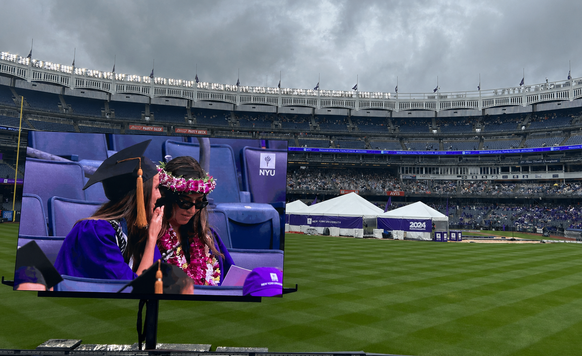 Mobile LED Video Trailer 17x10 NYU Commencement Ceremony New York