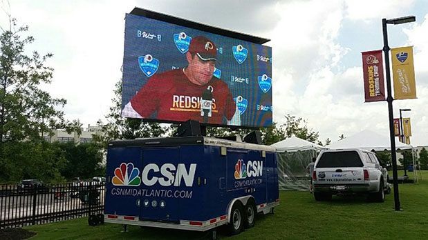 Mobile LED Trailer 14x8 in Maryland Sporting Event