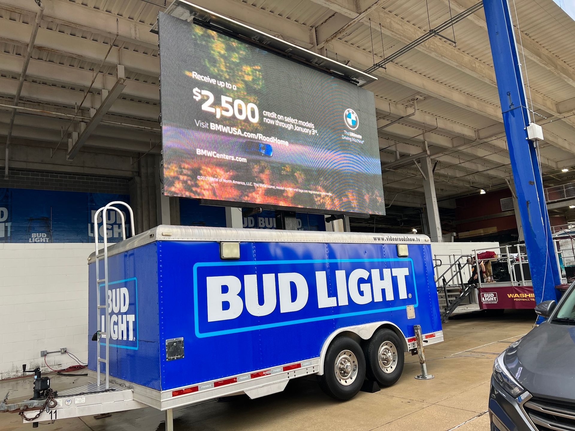 Mobile LED Trailer 14x8 in Maryland Sporting Event