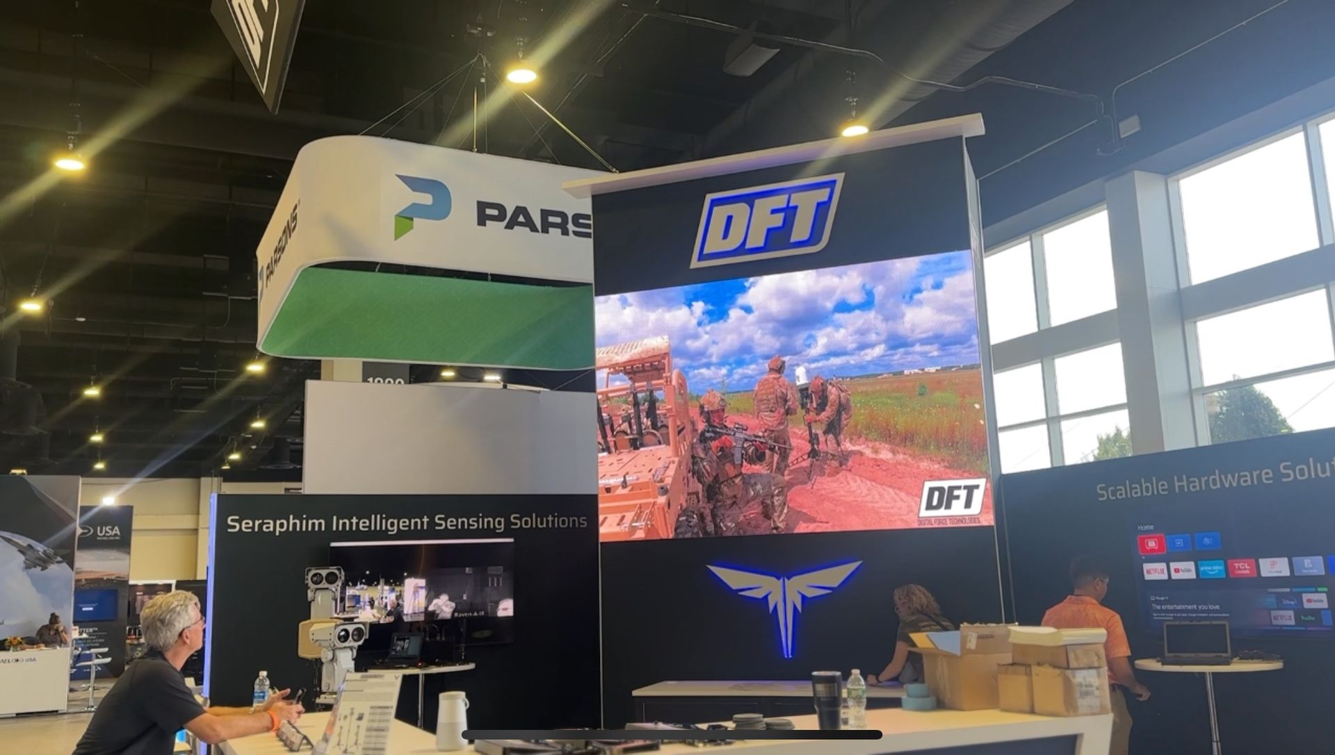 Trade Show Booth AV Support Boat Show DFT Booth