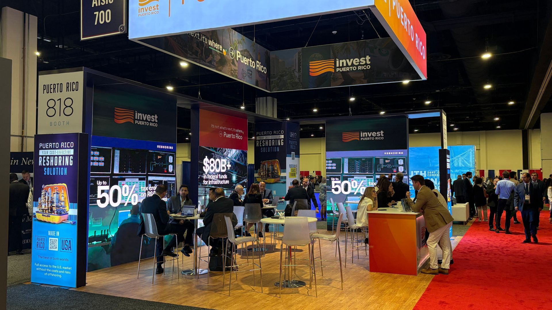 Trade Show Booth AV Support PR Booth LED Screens