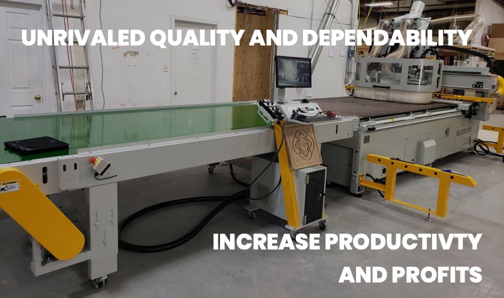 Industrial CNC wood router machine used for automated wood cutting to increase production efficiency and profitability