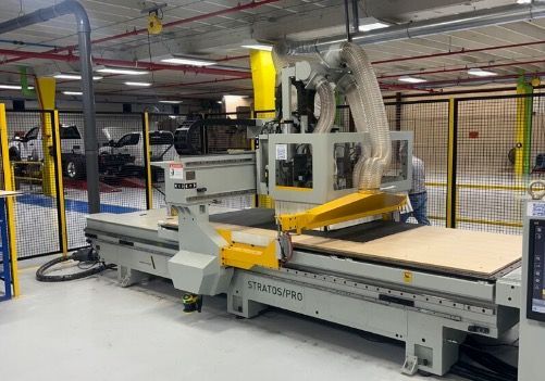 Anderson Stratos Pro CNC Router with Automated Offload table and multi-drill unit 