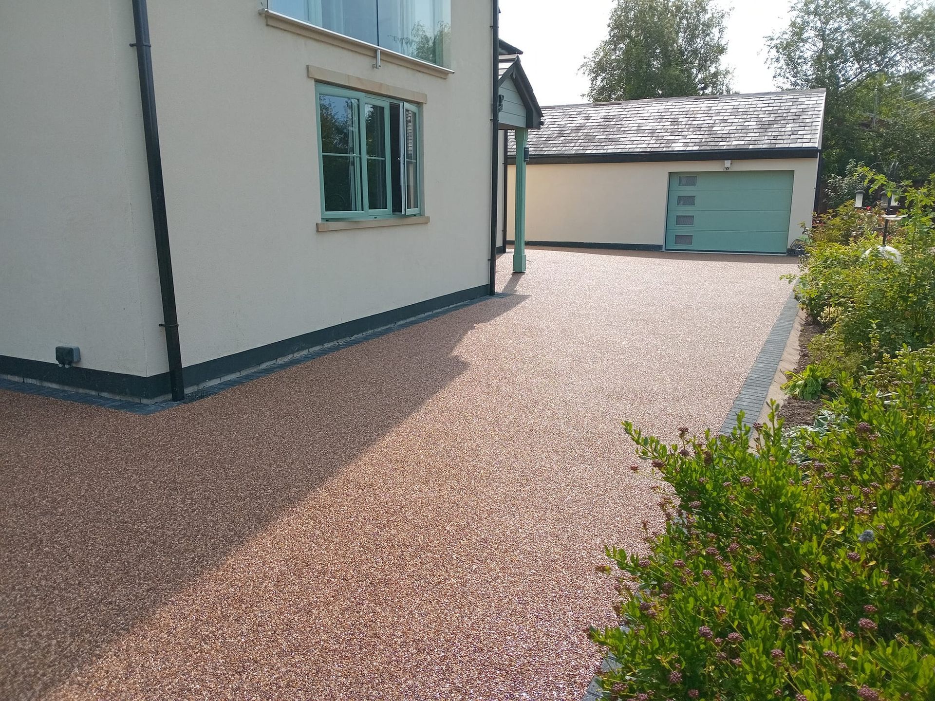 A new resin driveway installation by Cambridge Driveways