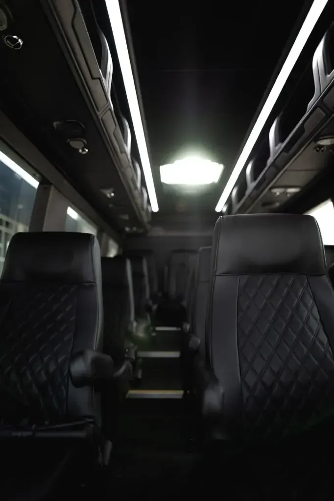 14-passenger Mercedes-Benz Sprinter for group hourly service in New Orleans