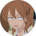 An anime-style character with messy brown hair.