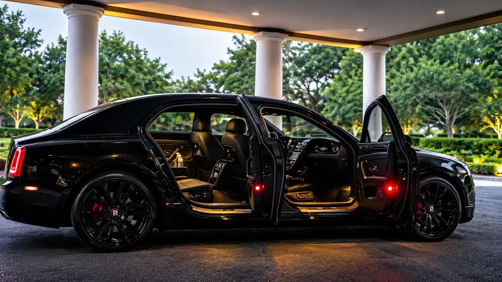 Business travel car service from Lagniappe Chauffeured Services, one chauffeur service for all four rides of a trip