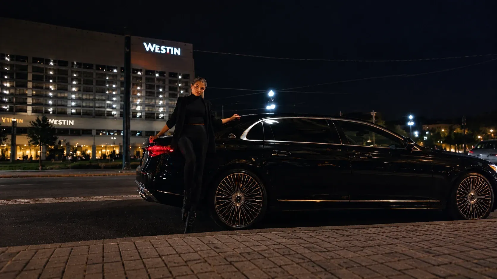 Chauffeured car service for a dinner reservation in New Orleans