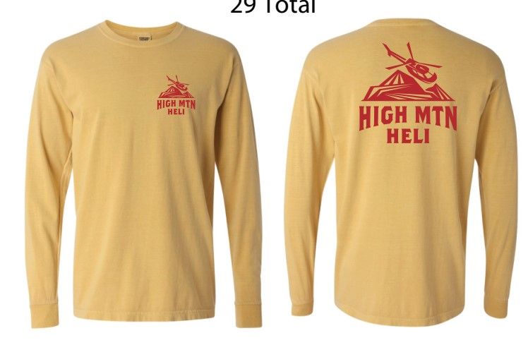 mustard yellow long sleeve shirt