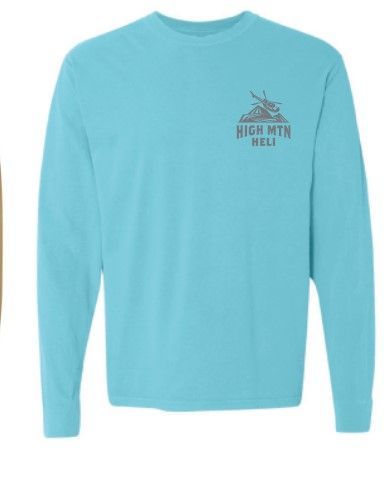 Lagoon Blue Long Sleeves Tee