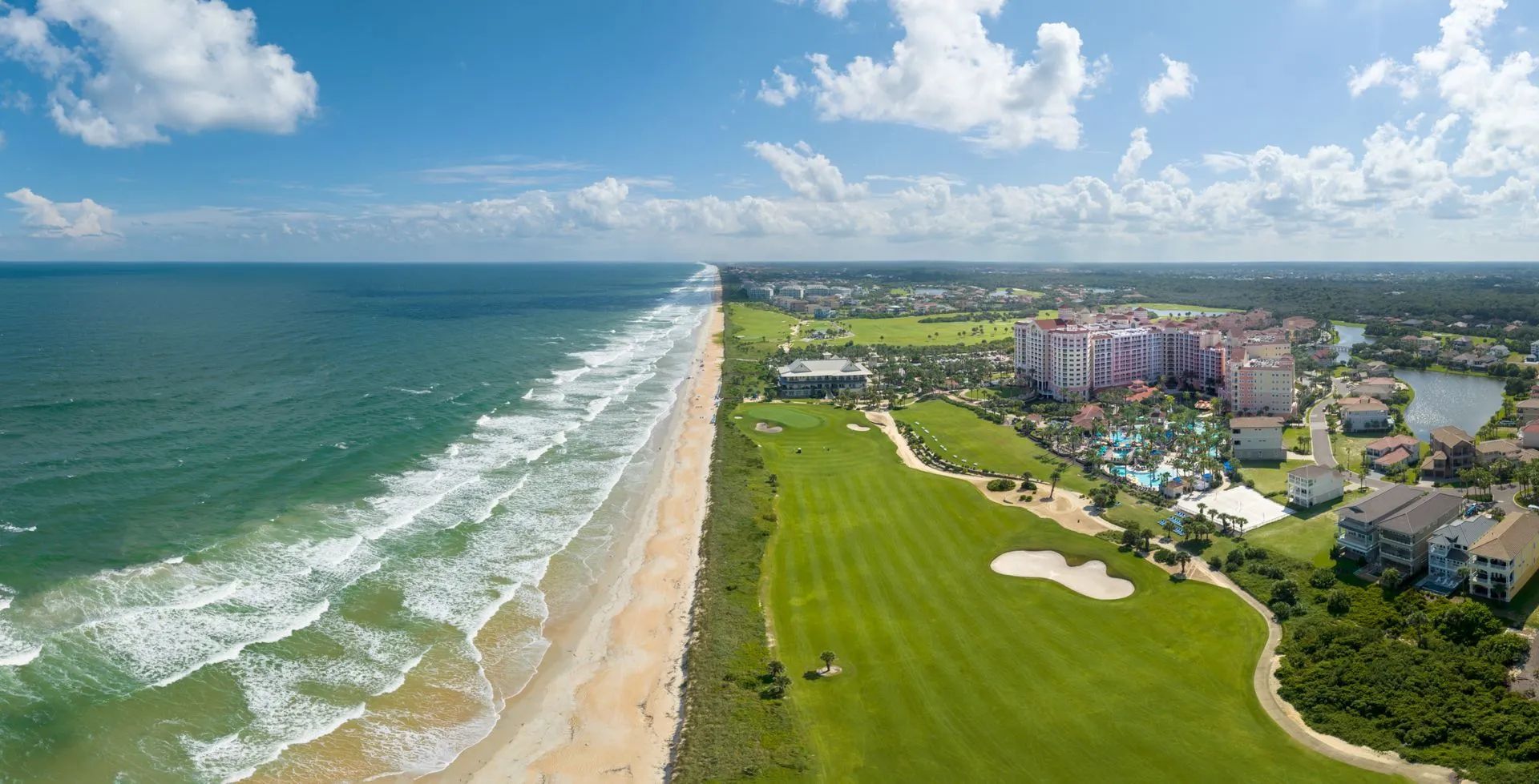 aerial view of palm coast florida