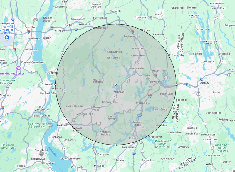 Tree Care Service Area – Carmel, NY – Jimmy Trees