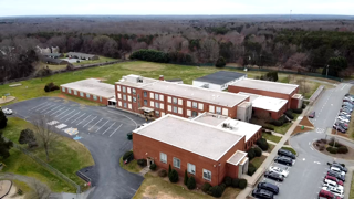 Aerial View of a School — Kernersville, NC — Bar Roofing & Maintenance