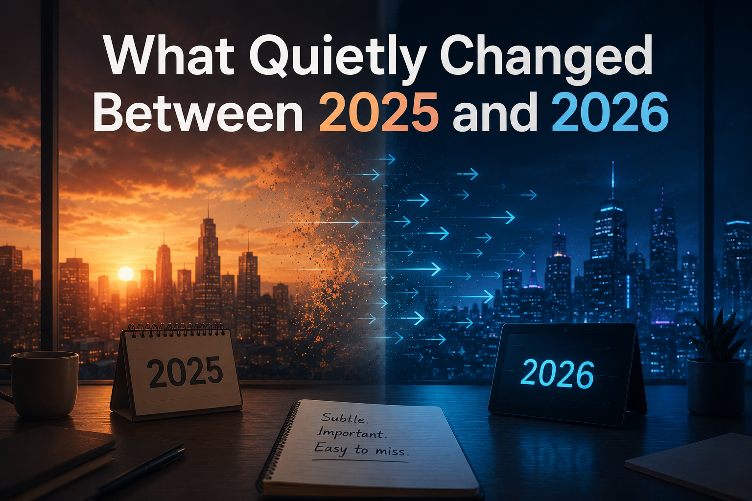 What Quietly Changed Between 2025 and 2026