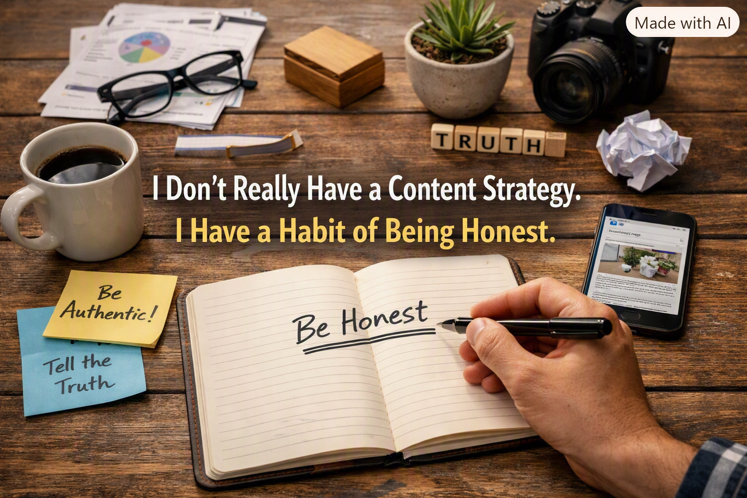 I Don't Really Have a Content Strategy. I Have a Habit of Being Honest.