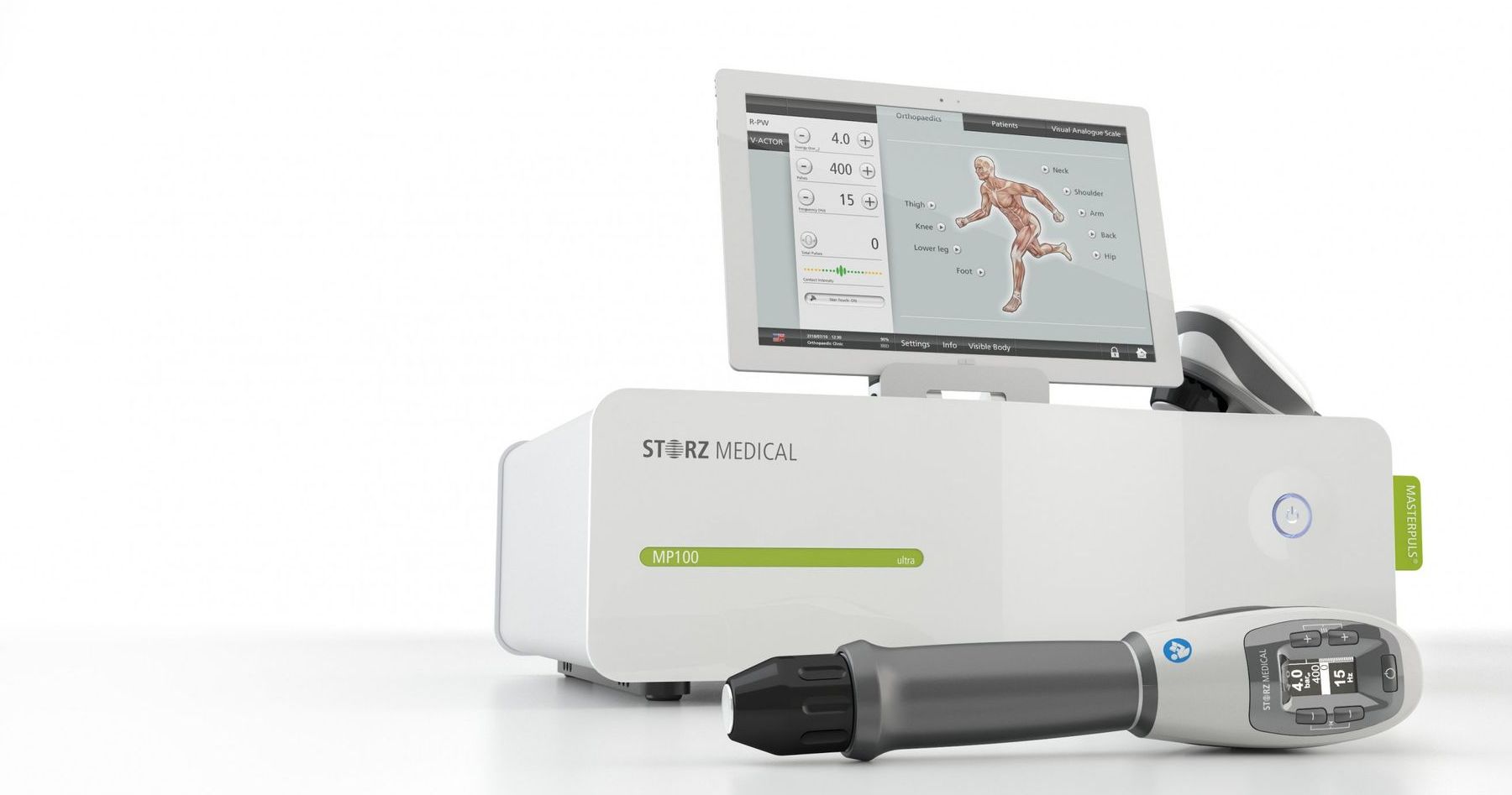APEX Physiotherapy use STORZ Medical Masterpuls MP100 Ultra for Shockwave Therapy services in Derby