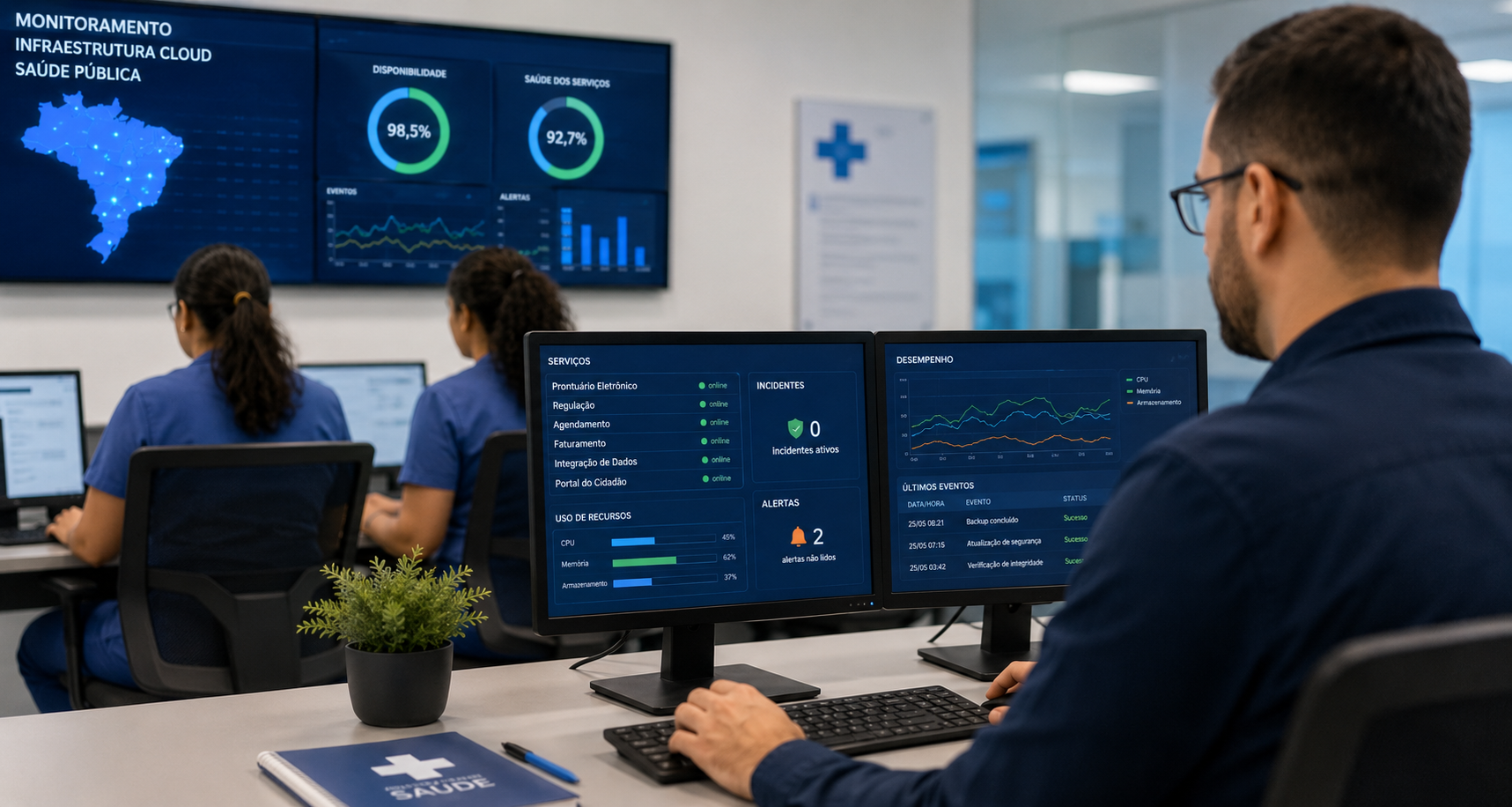 Cloud gerenciada para secretarias de saúde: mais previsibilidade, menos riscos