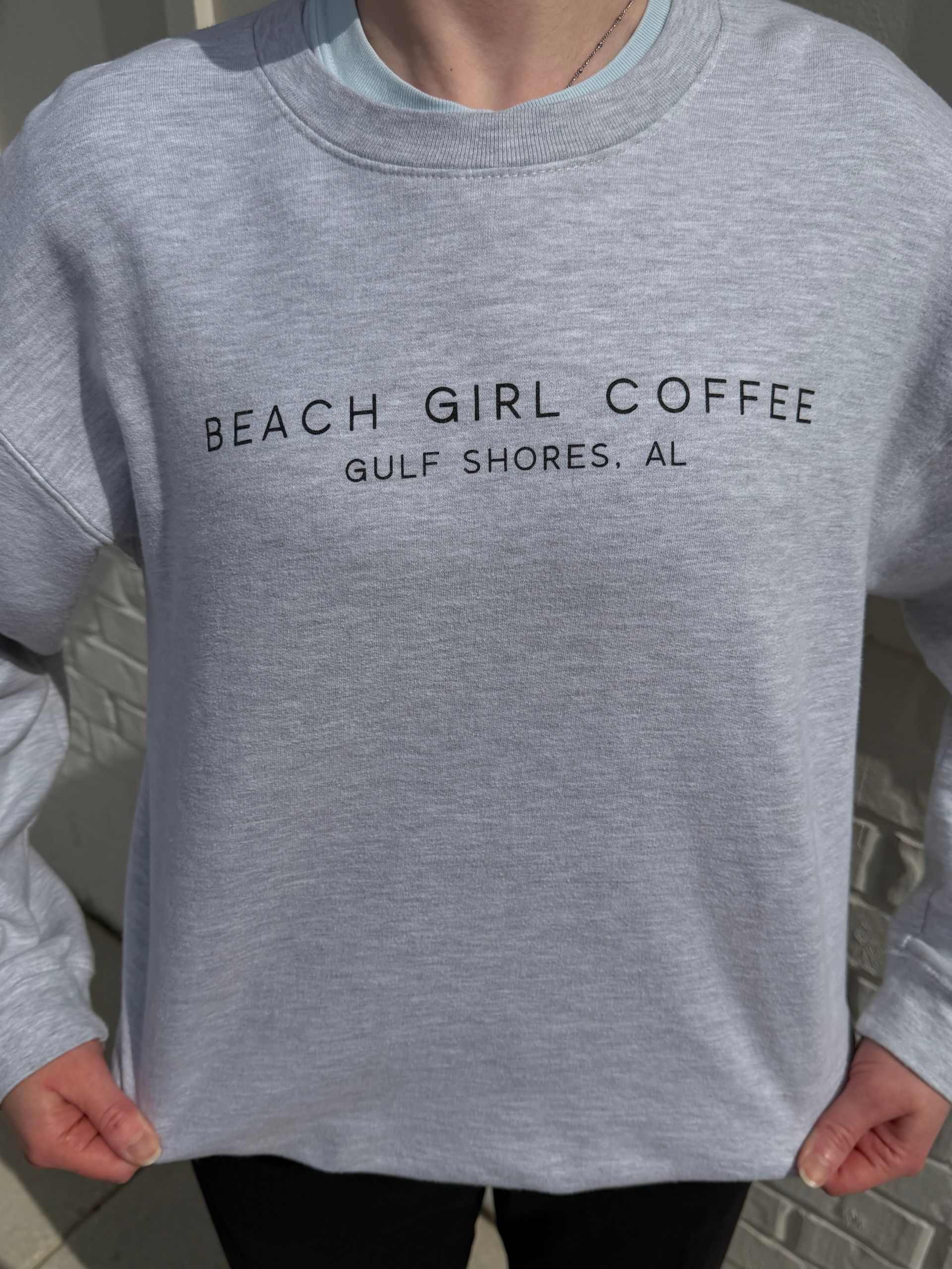 Beach Girl Coffee Sweatshirt