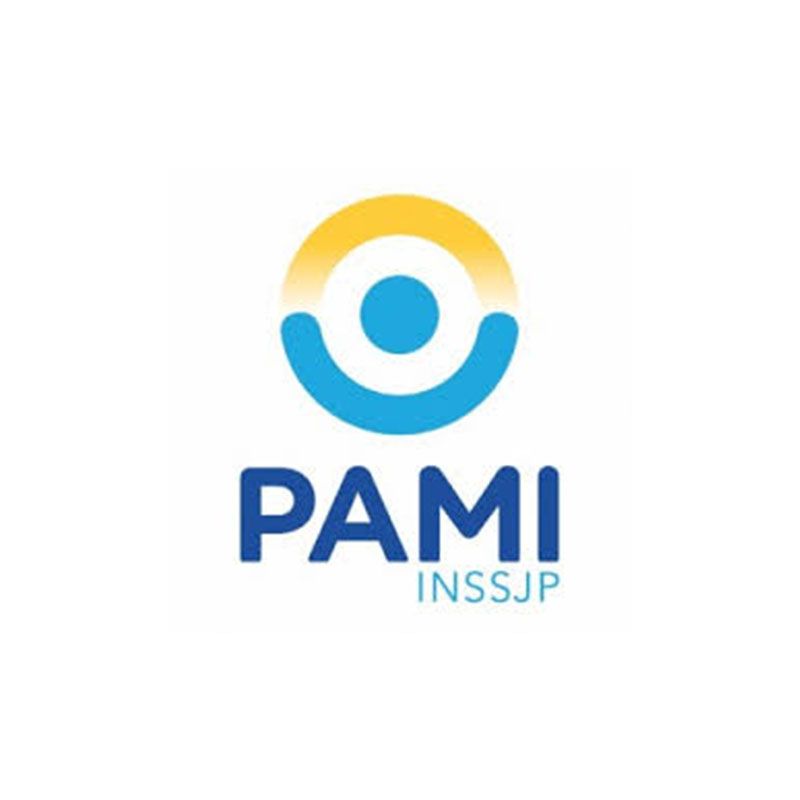 Un logotipo para una empresa llamada pami inssjp