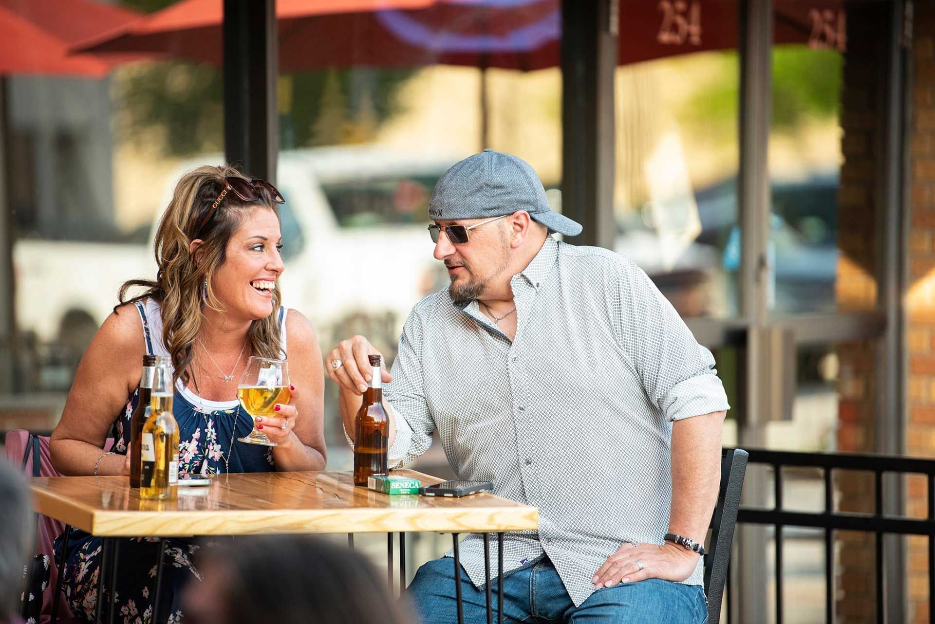couple on patio