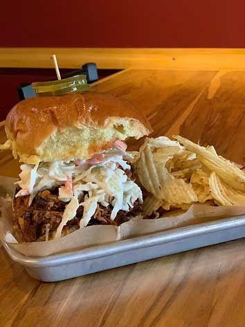 sandwich and chips