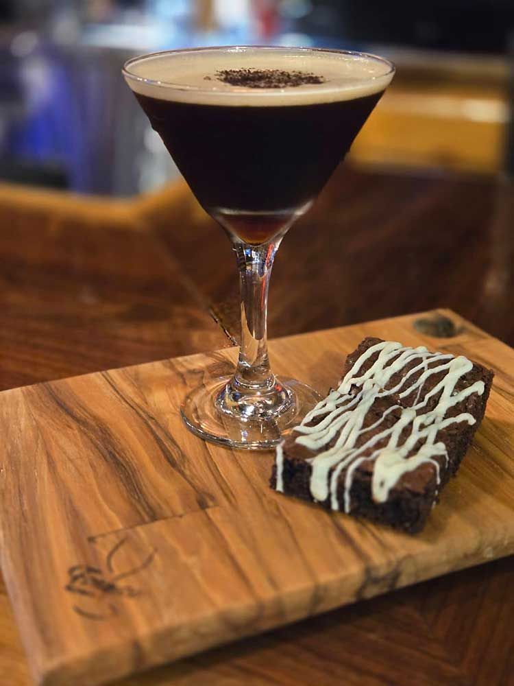 wine and dessert