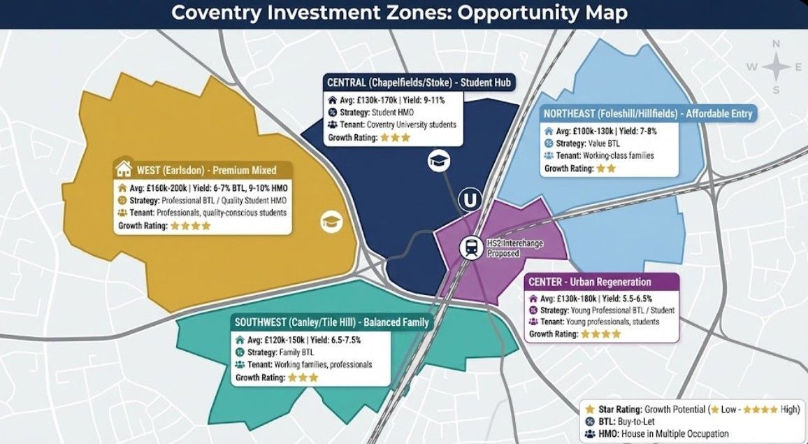 Coventry property investment zones map