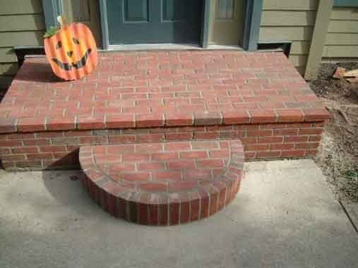 Outside steps — Whiteland, IN — Cade Masonry, Inc.