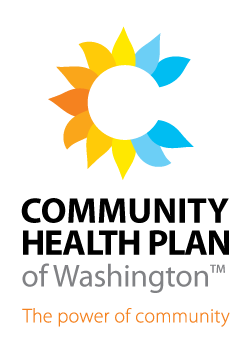 The logo for the community health plan of washington