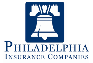 The logo for philadelphia insurance companies has a bell on it