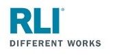The logo for rli different works is blue and white.