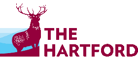 A logo for the hartford with a deer on it