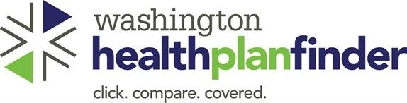 A logo for washington healthplanfinder click compare covered