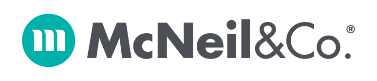 A logo for mcneil & co. is shown on a white background.