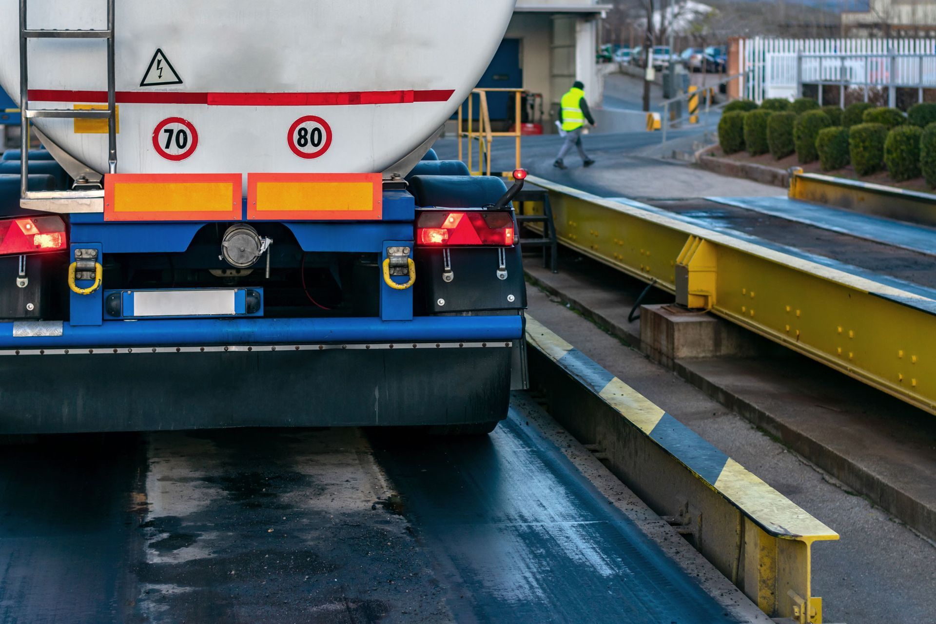 truck on a weigh scale