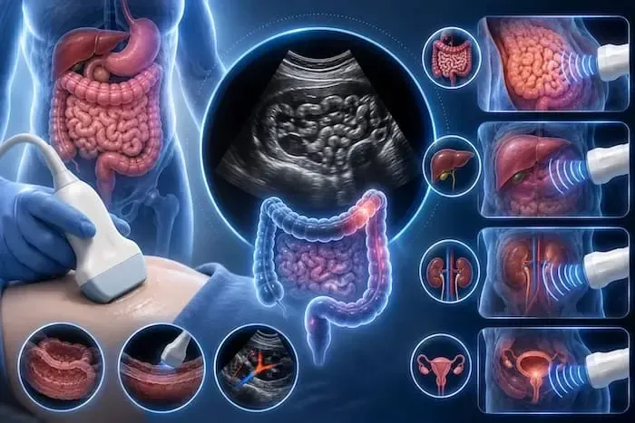 سونار الأمعاء الدقيقة والقولون والبطن والحوض
