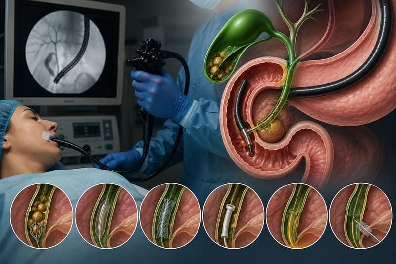 مناظير القنوات المرارية ERCP