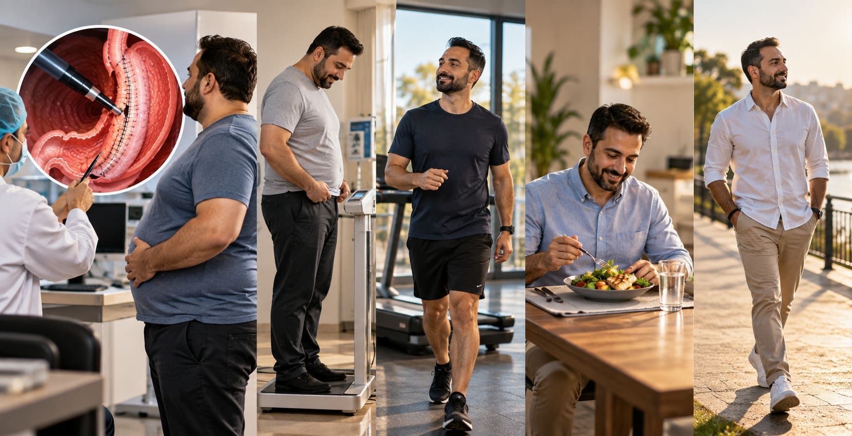 نتائج تكميم المعدة بالمنظار ESG بعد سنة وثلاث وخمس سنوات وفقدان الوزن على المدى الطويل