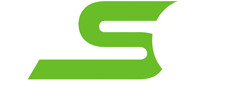 Green stylized letter S logo on a white background