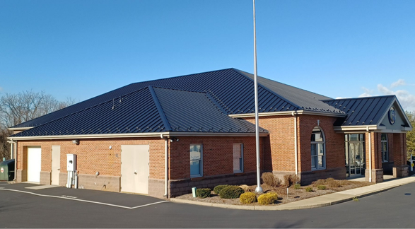 Completed metal roofing installation on a Pennsylvania property
