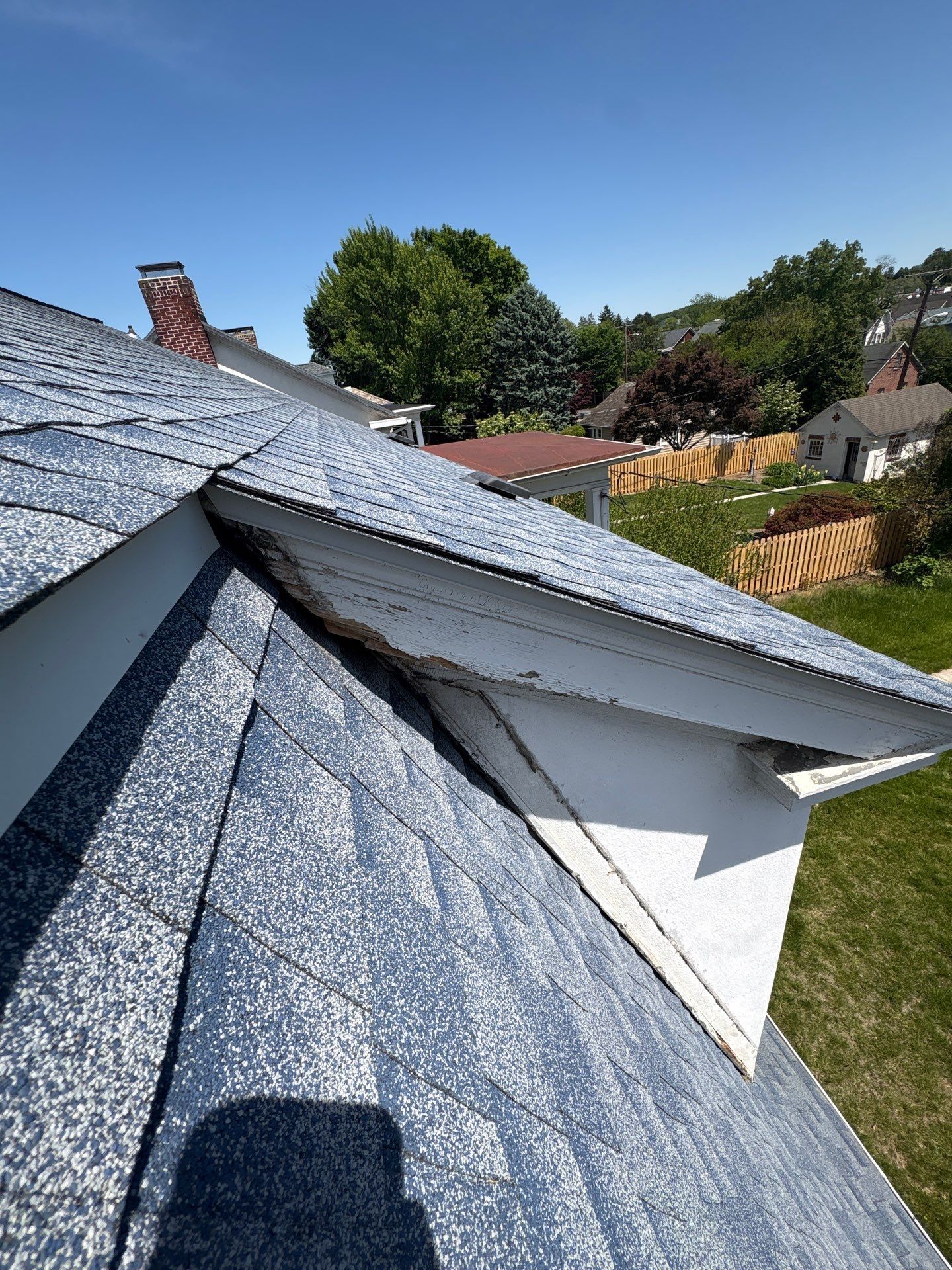 Residential home in York, PA featuring a completed roofing project by Joyland Roofing with updated asphalt shingles and a clean exterior finish.