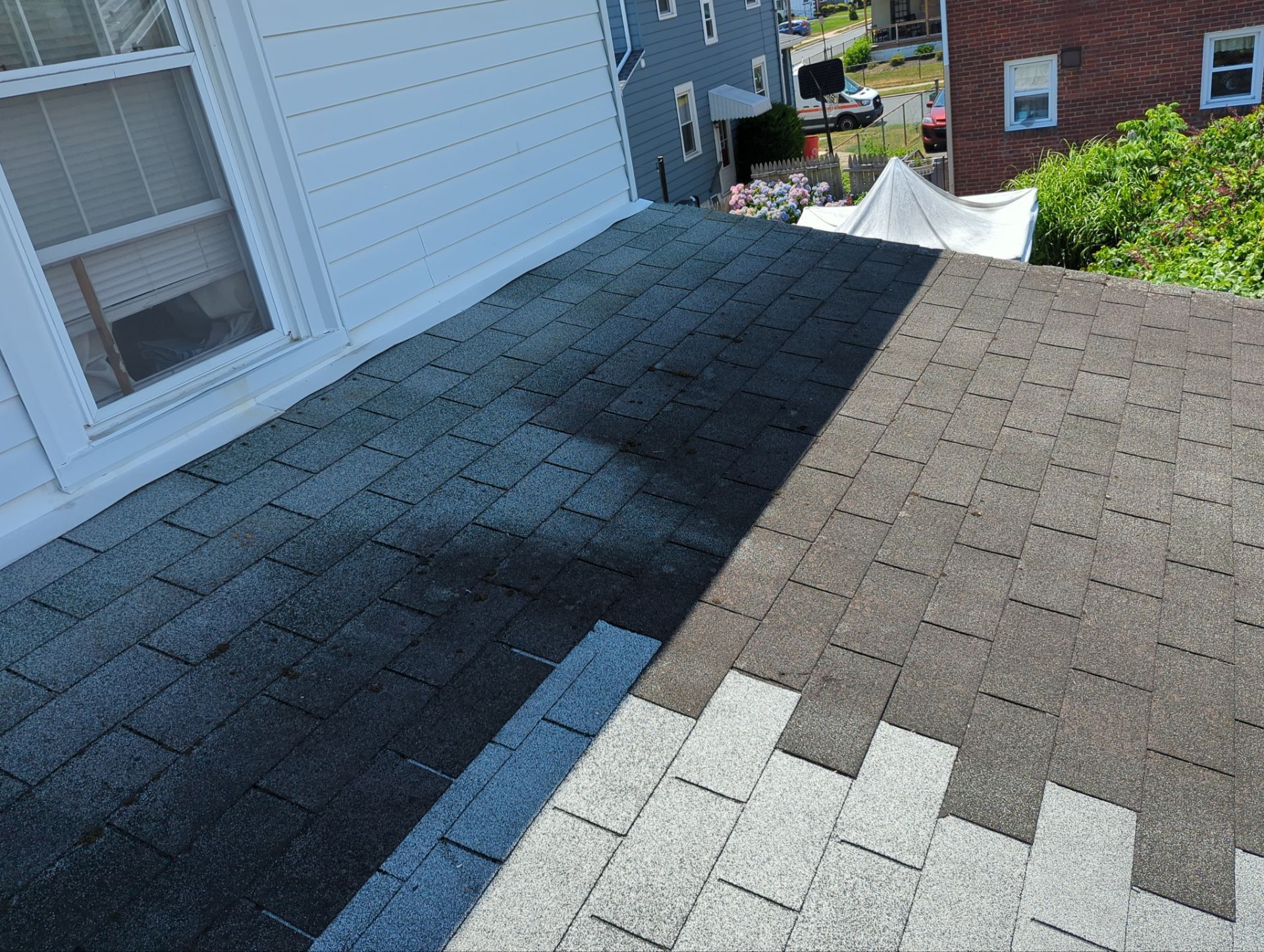 Asphalt shingle roof repair and replacement completed on Johnson Avenue in Ridley Park PA