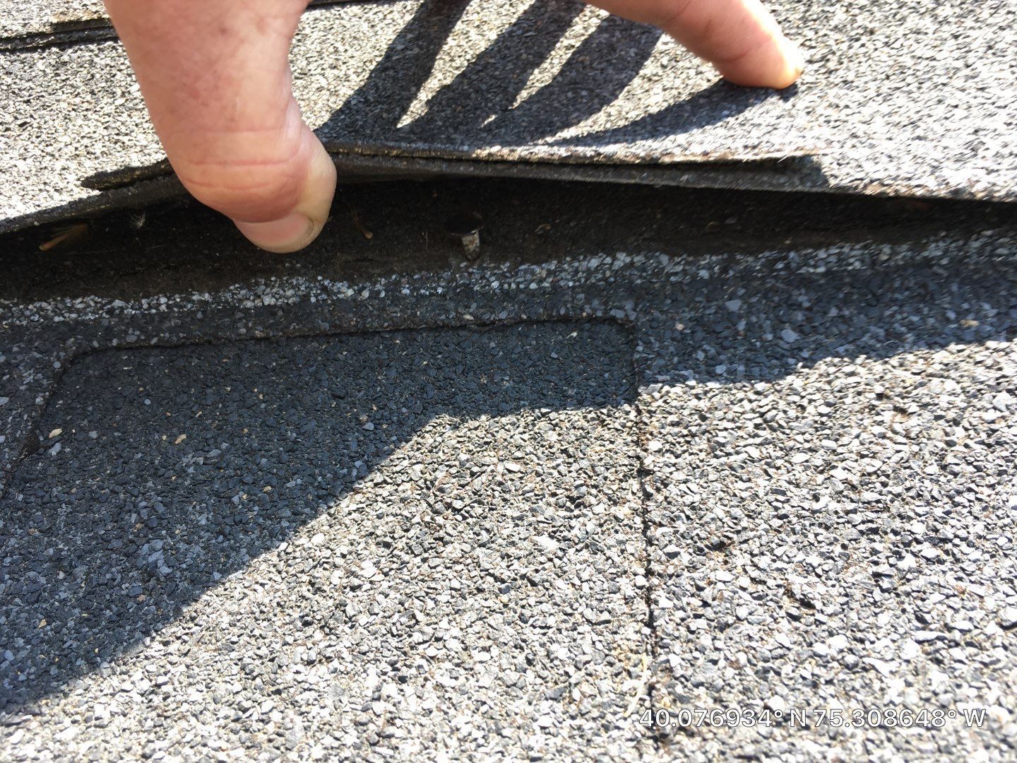Asphalt shingle roof repair on Tessa Lane in Conshohocken, PA