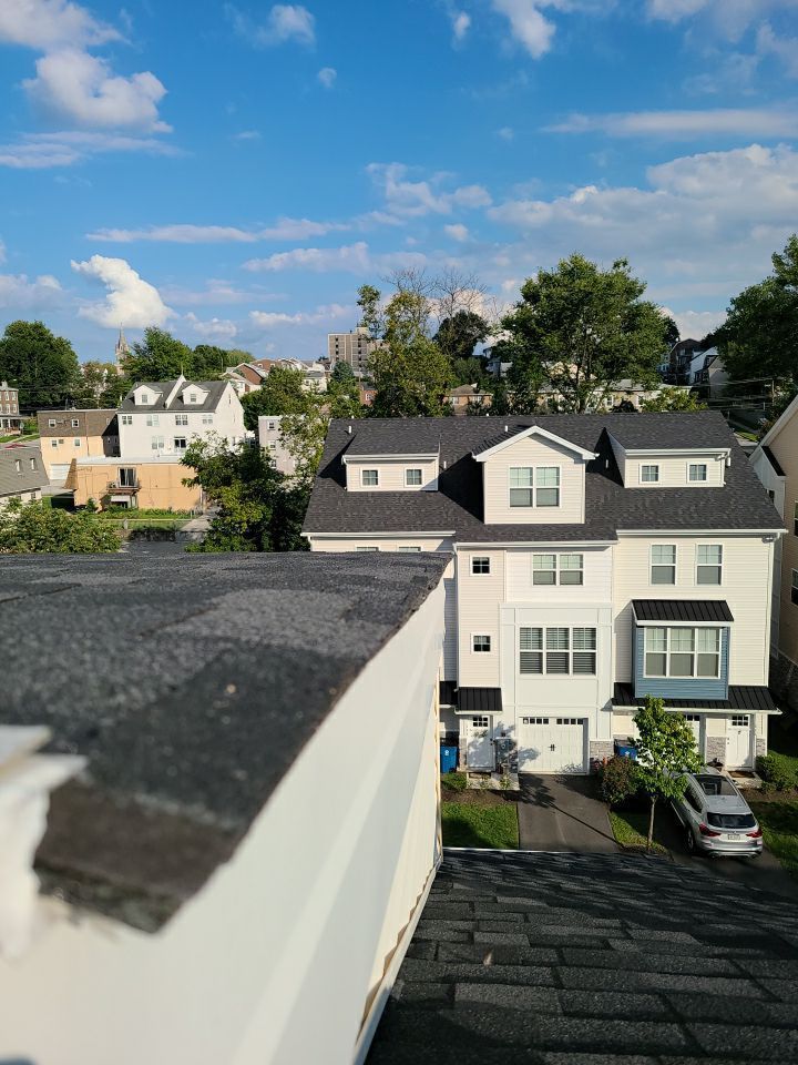 Asphalt shingle roofing on Wood Street in Conshohocken, PA