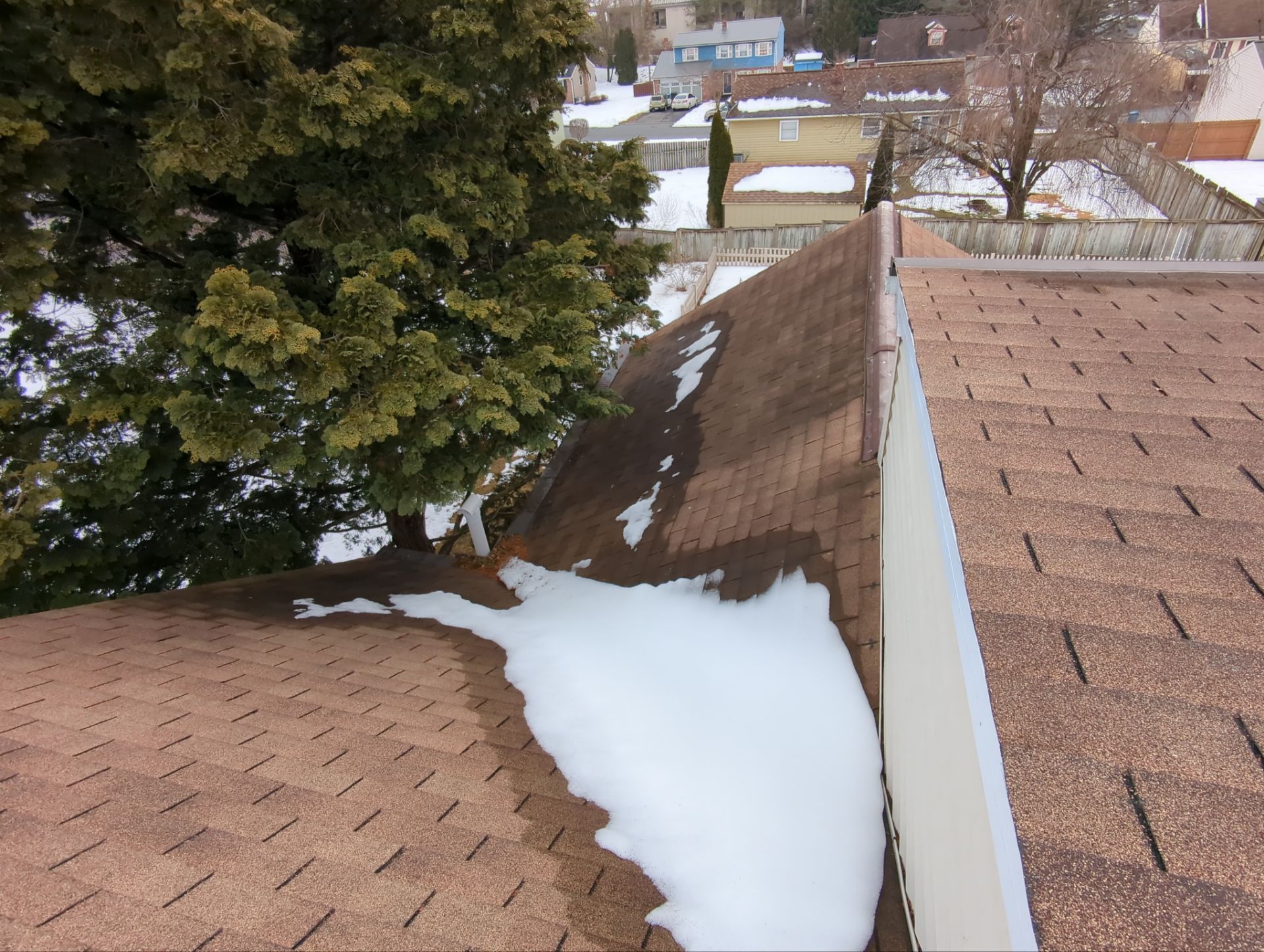 Architectural asphalt shingle roof replacement completed on a home on Blue Bell Drive in Mountville, PA.