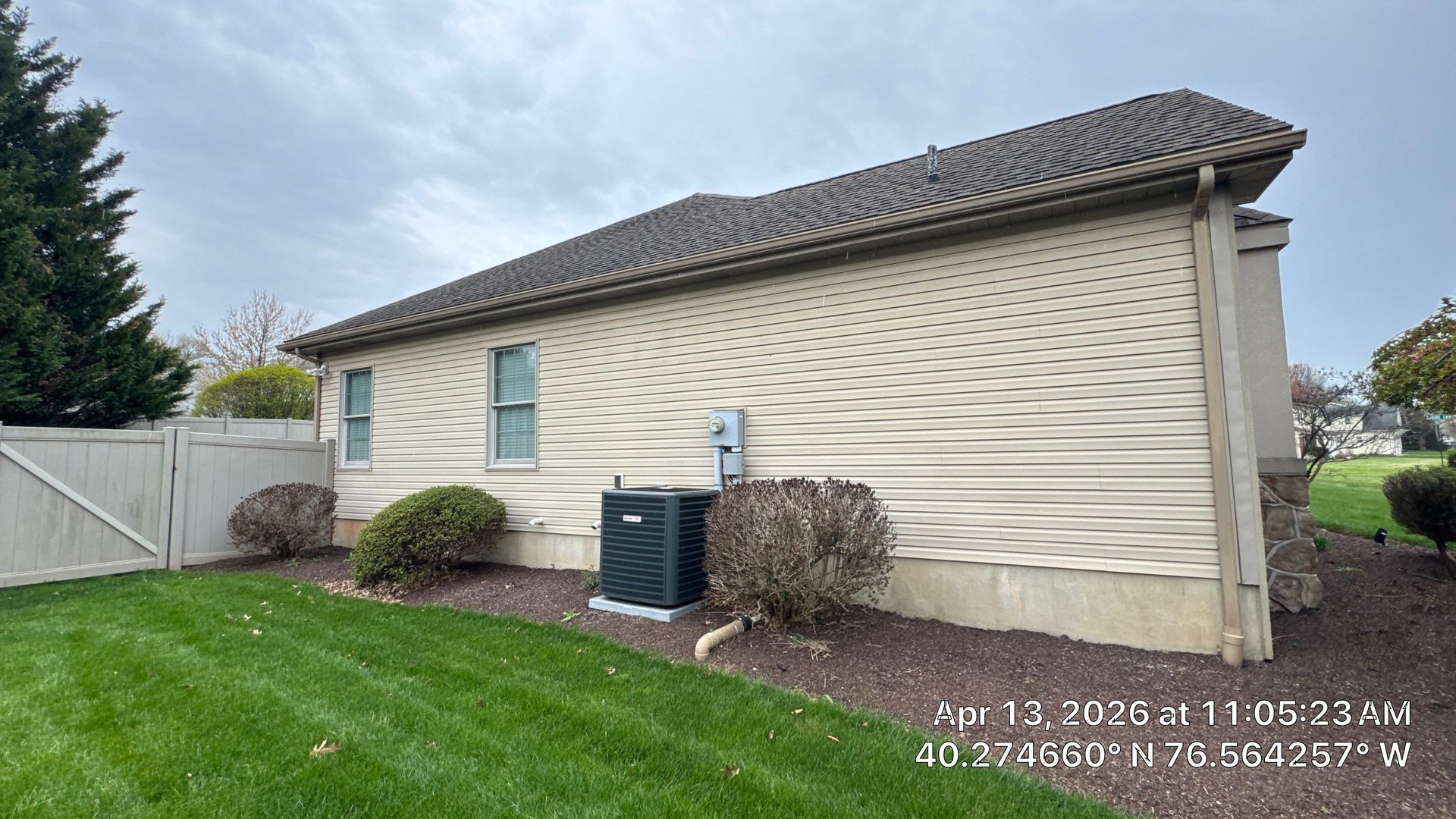 Residential roof inspection completed on Carriage Road in Palmyra, PA by Joyland Roofing.