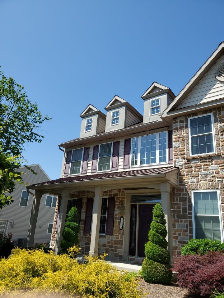 New architectural asphalt shingle roof installed on a home on Connecticut Avenue in Sinking Spring, PA by Joyland Roofing.