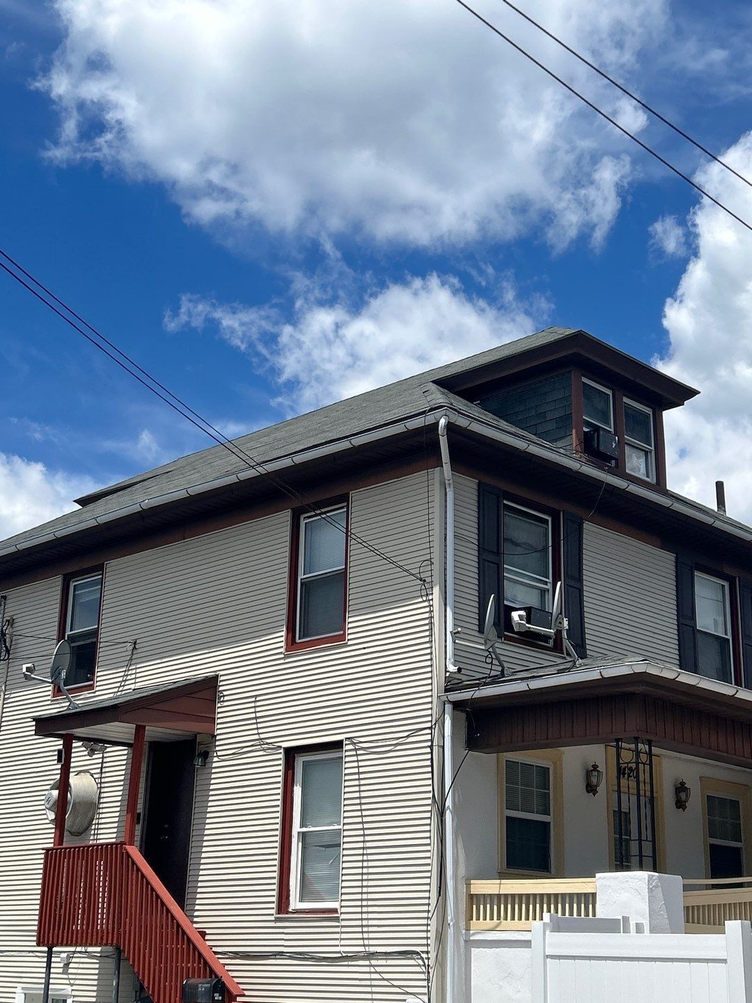 New seamless gutter system installed on a home along Elizabeth Avenue in Reading, PA.