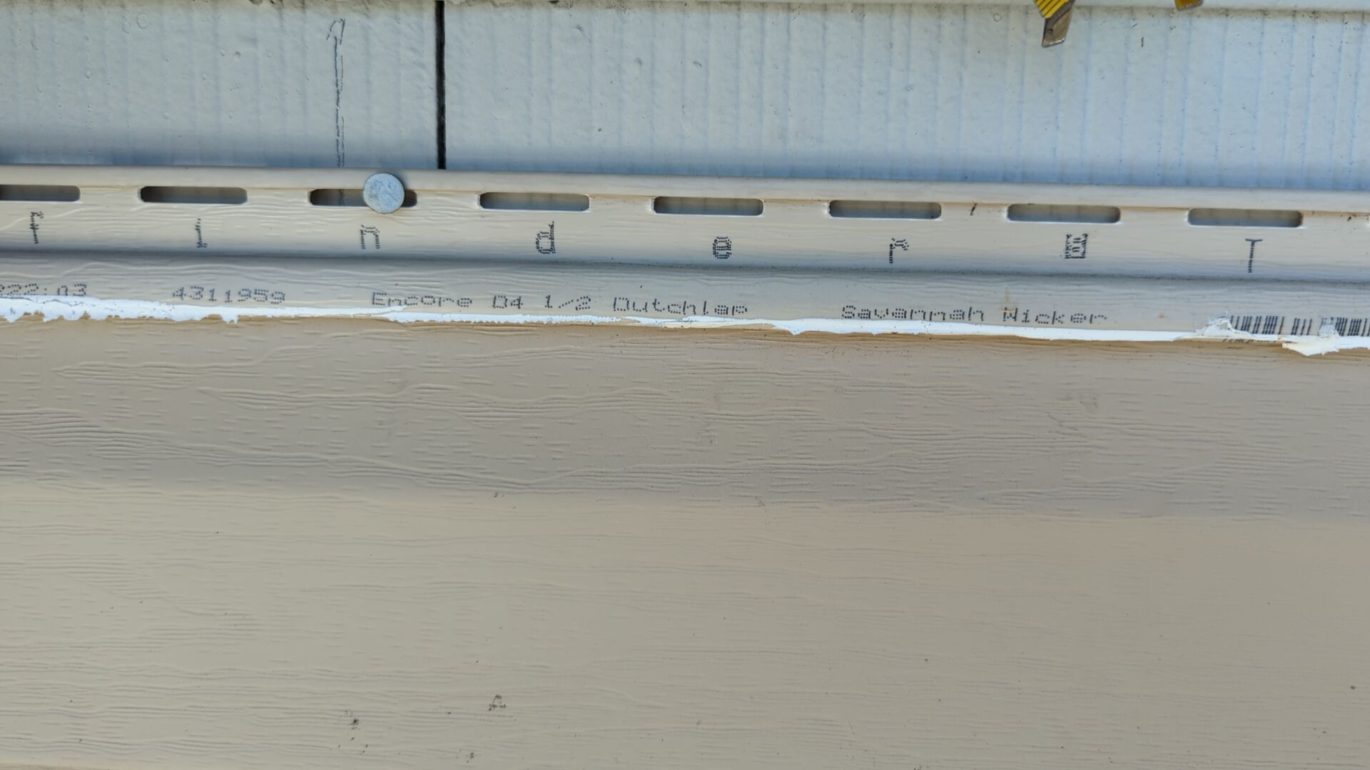Exterior siding material detail for a Ward Street renovation in Chester PA