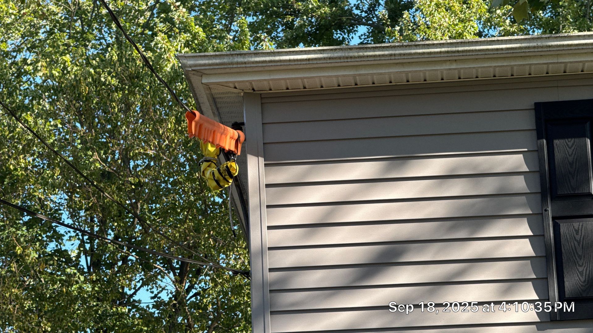 Residential gutter and downspout repair on Summer Avenue in Horsham, PA